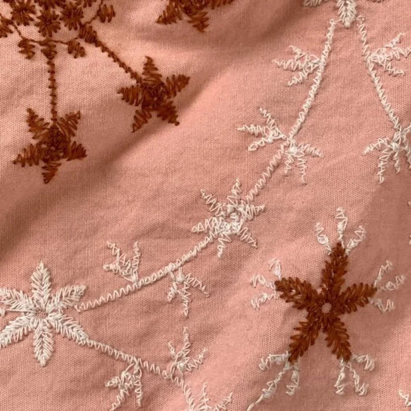 Zara Embroidered Voluminous Puff Sleeve Cropped Top - Picture 5 of 12